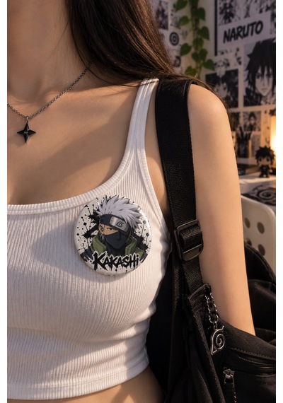 Naruto 4 Lü 58 Mm Rozet Seti 1 Naruto Minato Jiraiya Kakashi Anime Rozet Çok Renkli