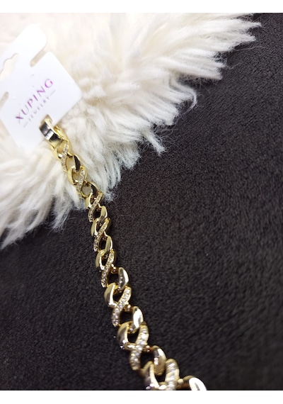 Beren Xupıng Altın Kaplama Çelik Bileklik Gold 16 + 3 Cm