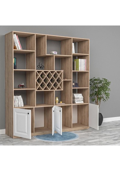 Cross Membran Kapak Kitaplık Mdf Beyaz Cross Membran Kapak Kitaplık Mdf Beyaz