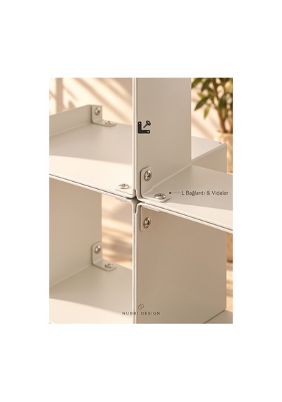 Node 6'lı Modüler Metal Açık Raf Ünitesi Konsol Ve Masaüstü Kitaplık 50x33 Cm Krem - 944245501 Krem Node 6'lı Modüler Metal Açık Raf Ünitesi Konsol Ve Masaüstü Kitaplık 50x33 Cm Krem - 944245501 Krem