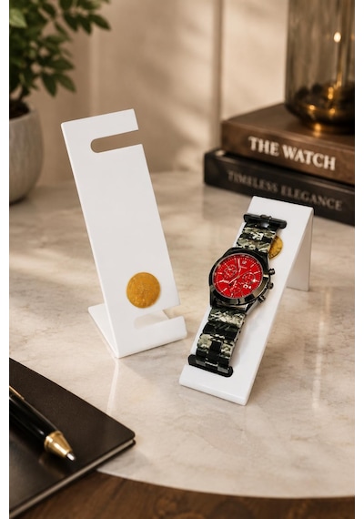 Saat Standı Sw Model 11 Cm Ince Oval Buzlu 10 Adet Beyaz