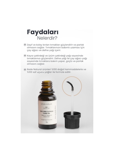 Bade Natural Tırnak & Tırnak Eti Besleyici Bakım Yağı