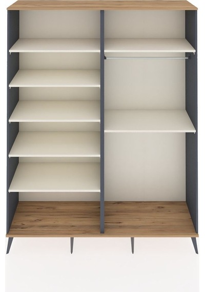Hyperion Gardrop 7 Raflı 2 Askılı 176x44x221 Antrasit-çam/aytaşı Çam/aytaşı Hyperion Gardrop 7 Raflı 2 Askılı 176x44x221 Antrasit-çam/aytaşı Çam/aytaşı