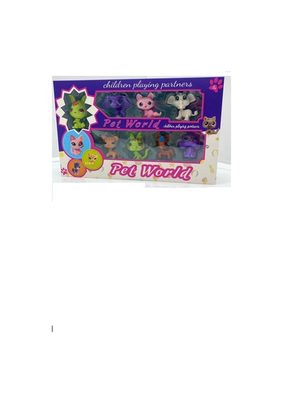 Miniş Oyuncak Karakterleri Littlest Pets Shop 8'li Miniş Ailesi