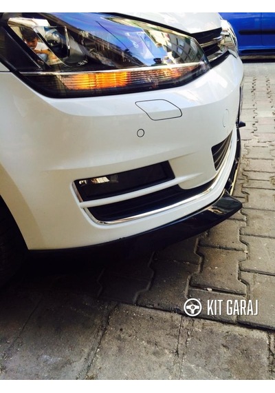Kit Garaj Volkswagen Golf R-line Piano Black Ön Lip Plastik Boyalı