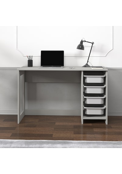 Hero Modern Çalışma Masası - 120 Cm Gri
