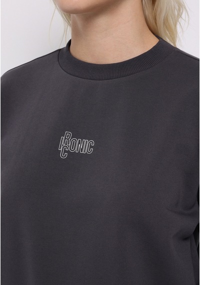 Colin's Colins Regular Fit Yuvarlak Yaka Baskılı Kadın Antrasit Sweatshirt Cl1075943 Q1.v2 Ant Antrasit