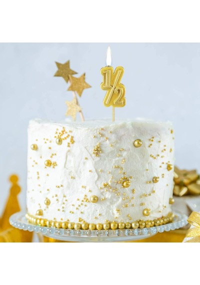 Yarım Yaş Gold Mum 12 Cm
