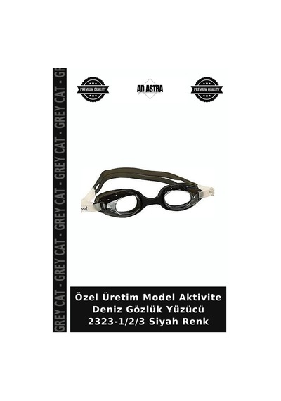 Özel Üretim Model Aktivite Deniz Gözlük Yüzücü 2323-1/2/3 Siyah Renk