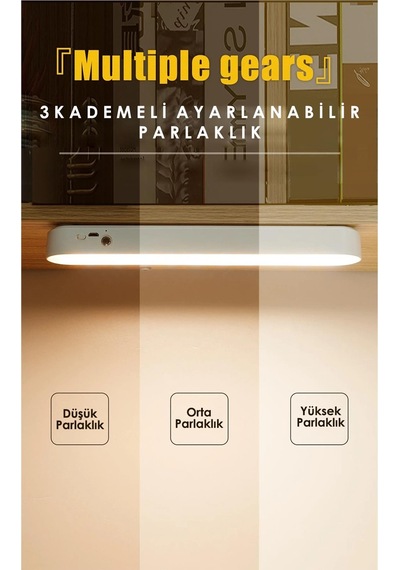 Trendpoint Kumandalı Dokunmatik Çalışma Lambası Usbli Taşınabilir Led Aydınlatma