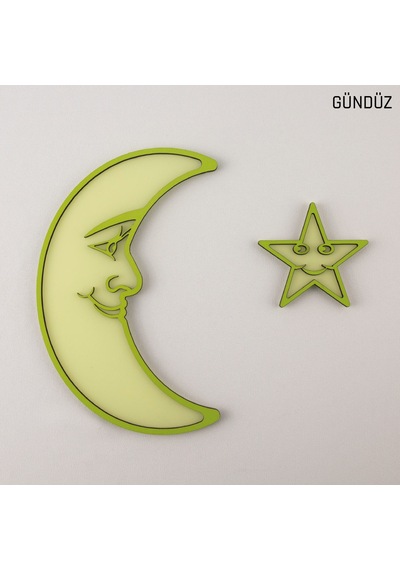 Fosforlu Aydede & Yıldız , Parlaması Garantilidir , ( 22 Cm ) Fosforlu Aydede & Yıldız , Parlaması Garantilidir , ( 22 Cm )
