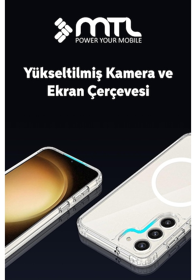 Samsung S23 Plus Şeffaf Magsafe Kılıf Mtl Safe