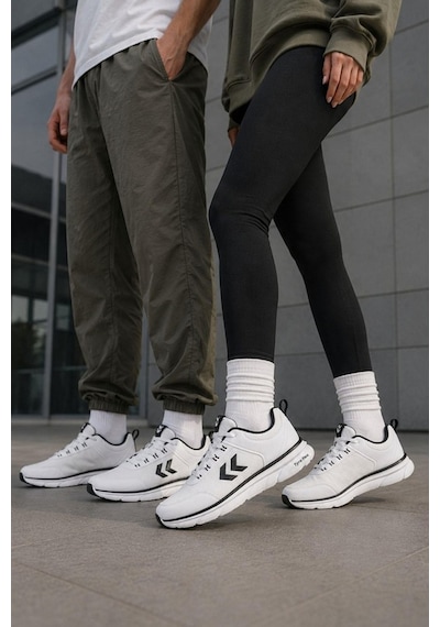 Hummel Tyro Flex Unisex Spor Ayakkabı Beyaz - Siyah