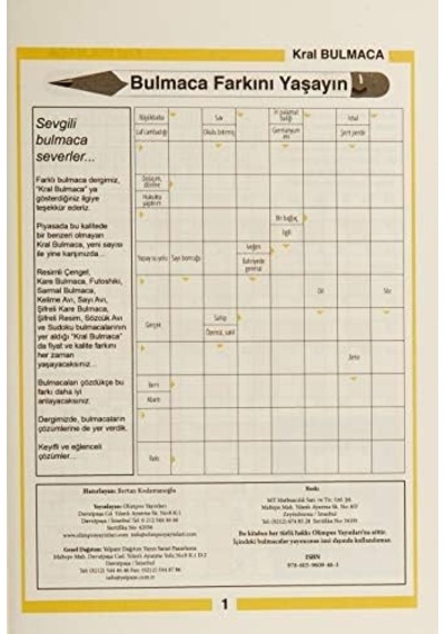 Süper Kral Bulmaca Sayı 4 Tamamı Çözümlü Çengel, Sarmal Sudoku, Petek, Küp Puzzle Bulmacalar