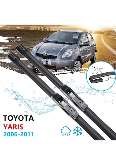 Toyota Uyumlu Yaris Ön Cam Muz Silecek Takımı 2006-2011