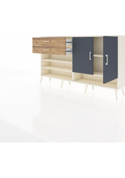 Arges Konsol 4 Raflı 2 Çekmeceli 2 Kapaklı 176x30x99 Aytaşı-antra Aytaşı-antrasit/çam Arges Konsol 4 Raflı 2 Çekmeceli 2 Kapaklı 176x30x99 Aytaşı-antra Aytaşı-antrasit/çam