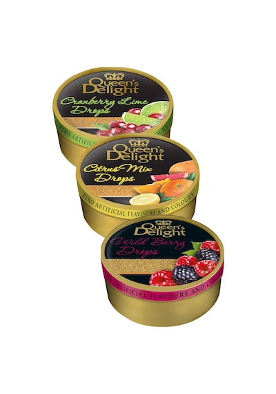 Meyve Aromalı Şeker 150 Gr X 3 Adet Wild Berry, Cranberry Lime, Citrus Mix