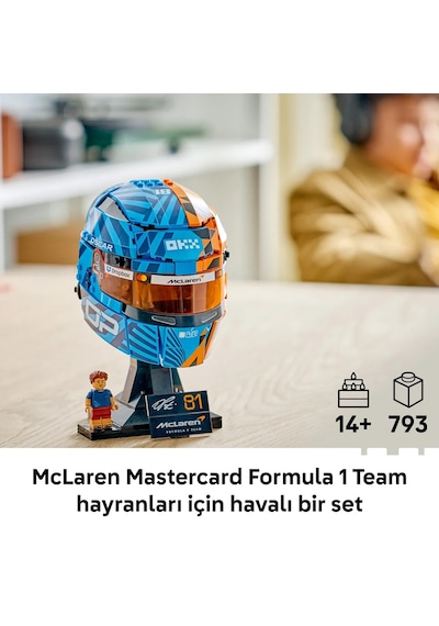 LEGO® Editions McLaren Mastercard F1® Team Oscar Piastri Kaskı 43017 - 14 Yaş ve Üzeri için F1® Modeli Yapım Seti (793 Parça)
