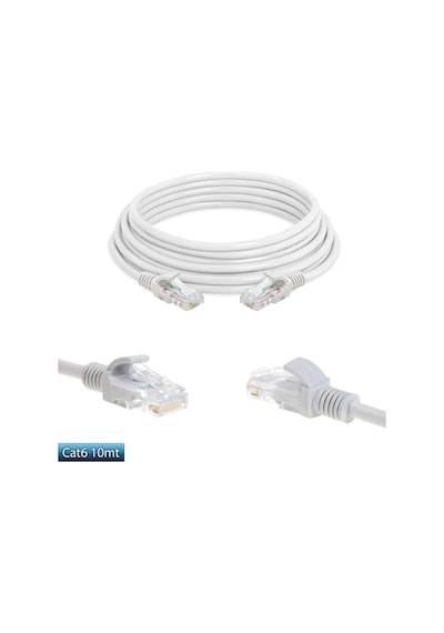 Cat6 Kablo Data/internet/modem/ethernet Kablosu 10 Metre