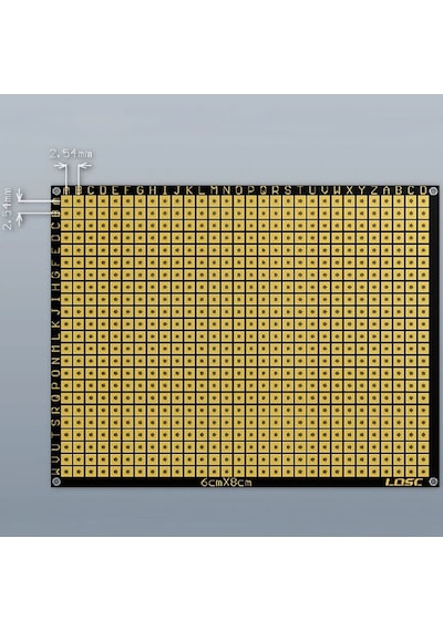 6x8cm Esnek Çift Yüz Pertenaks Pcb 0.4mm Kıvrılabilir Kağıt Proto Pertinaks Elektronik Devre Test