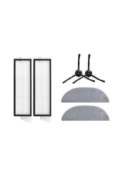 Roborock S8 Maxv Ultra Uyumlu Yedek Hepa Filtre Yan Fırça Mop-6 P