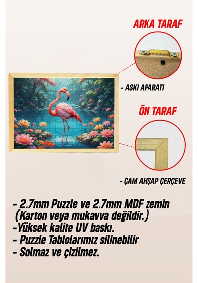 Ahşap Çerçeveli Puzzle - Tablo Hthp - 008 23 X 32 120 Parça