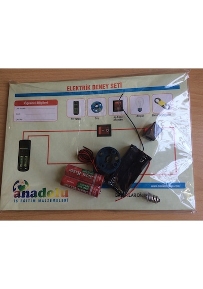 Basit Elektrik Devresi Deney Seti Tek Duy Ve Lambalı