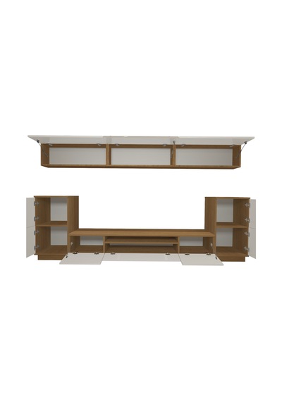 Decoraktiv Trendstyle 9s Mdf Tv Ünitesi Tv Sehpası Ceviz - Beyaz