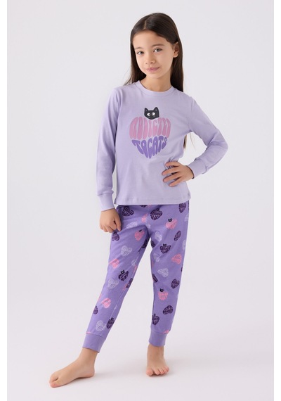 Rolypoly Kız Çocuk Mor Pijama Takımı Rp3465-c-v2 Mor