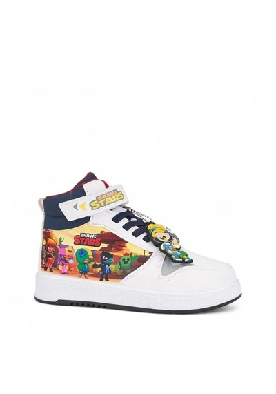 Zacoz Stars Temalı Erkek Çocuk Spor Ayakkabısı, Sneaker Beyaz - Lacivert