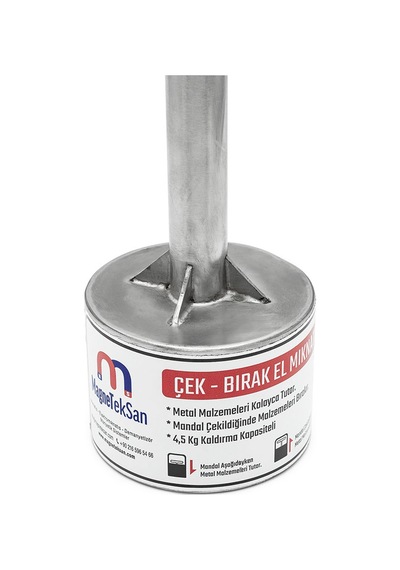 Çek Bırak El Mıknatısı - Saplı Neodyum Mıknatıslı