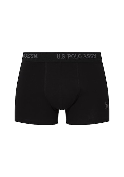 U.S. Polo Assn. - Erkek Siyah - Antrasit Melanj - Lacivert 3 Lü Boxer 90005 Siyah - Antrasit Melanj - Lacivert