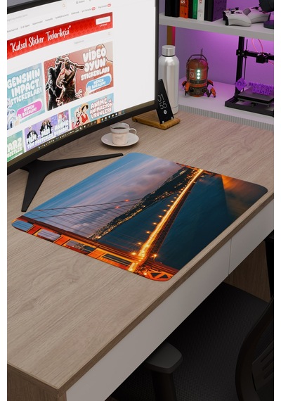 Golden Gate Köprüsü Kaliforniya Abd 2 V3 48x40 Xl Gaming Kauçuk Kaymaz Taban Mouse Pad Fare Altlığı