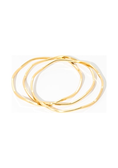 Biem Zigzag Ajda Bilezik Gold/gümüş