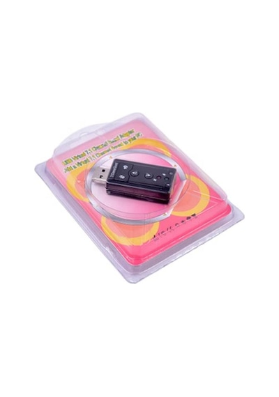 7.1 USB Ses Kartı Harici Virtual Ses Kartı Siyah