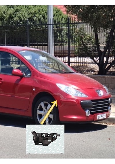 7120NH ÖN TAMPON SAĞ BRAKET 307 YENİ MODEL (2006-08)