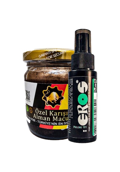 Erosprof101 Time Stop Sprey 60ml Büyük Boy + Erkekler Için Özel Karışım Alaman Macuınu 240gr