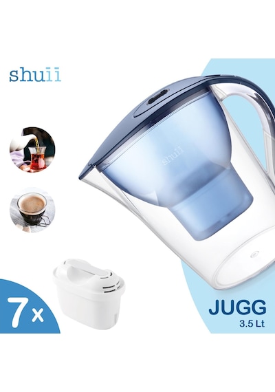 Jugg I Su Arıtma Sürahisi + 7 Adet Filtre I Pure+ Ve Maxtra+ Filtreleri İle Uyumlu