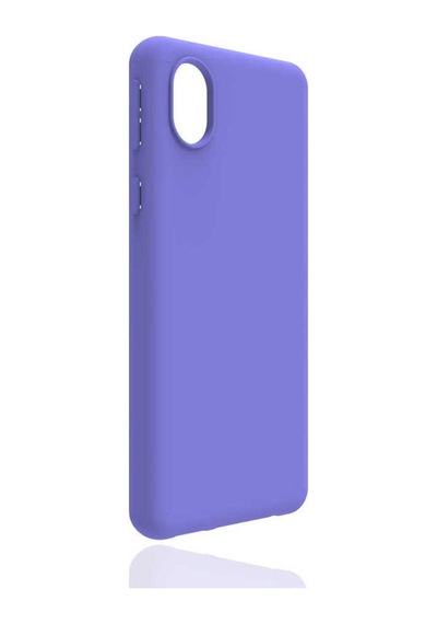 Samsung Uyumlu Galaxy A01 Core Kılıf Zore Biye Silikon Mor