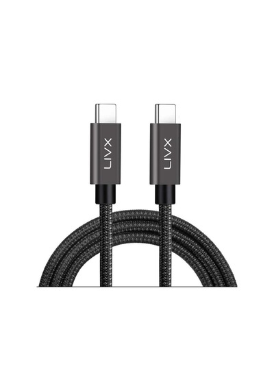 Solid 100w 5a Type C To Type C 2 Metre Hızlı Şarj Ve Data Kablosu Halat Örgülü Space Gray