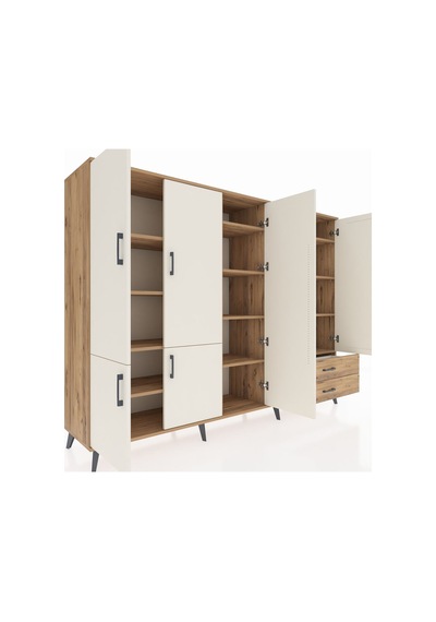 Hyperion Dolap 12 Raflı 2 Çekmeceli 7 Kapaklı 220x44x163 Çam-ayta Çam-aytaşı/çam Hyperion Dolap 12 Raflı 2 Çekmeceli 7 Kapaklı 220x44x163 Çam-ayta Çam-aytaşı/çam