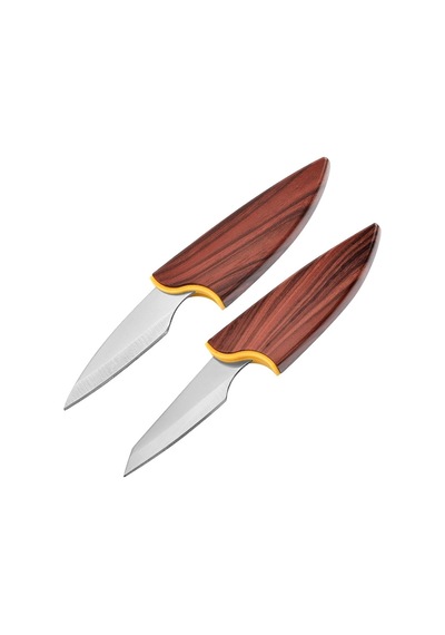 Valkyrie Mini Şef Yemek Bıçağı Ahşap Kılıflı Paslanmaz Çelik Meyve Sebze Soyma Doğrama Bıçağı Diğer