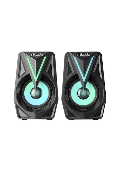 Hepsi Mıkado Md-s23 Glare 6w 1+1 Masaüstü Rgb Aydınlatma Usb Siyah Kasa Speaker 1923 Najmaddin