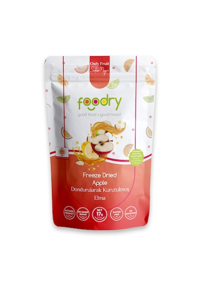 Dondurularak Kurutulmuş Elma - Freeze Dry Elma 17g Katkısız Çıtır Meyve Atıştırmalığı 17 G