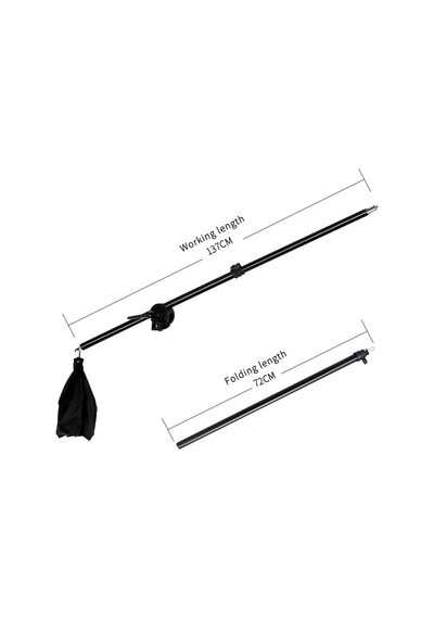 140cm Boom Arm Uzatma Kolu Kum Torbalı , Işık , Softbox , Mikrofon , Led Vb.