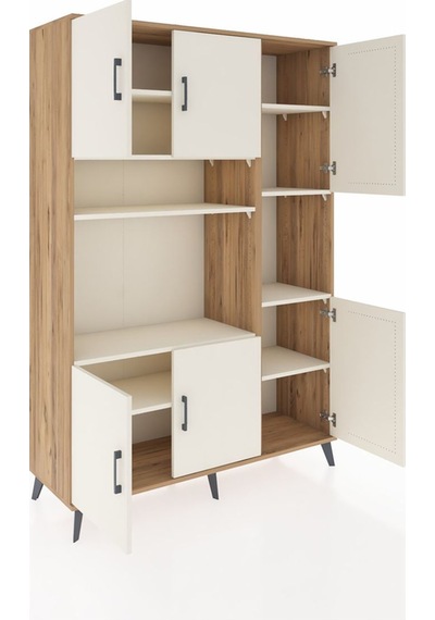 Hyperion Dolap 9 Raflı 6 Kapaklı 132x44x195 Çam-aytaşı/aytaşı Çam Hyperion Dolap 9 Raflı 6 Kapaklı 132x44x195 Çam-aytaşı/aytaşı Çam