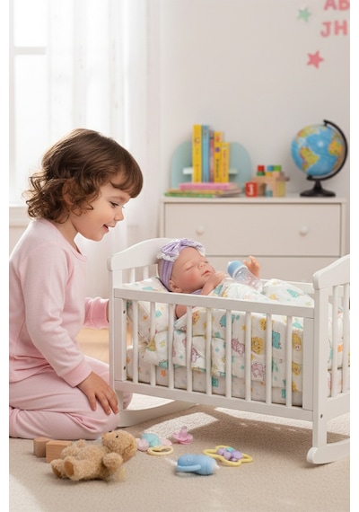 43 Cm Aksesuarlı Gerçekçi Bebek
