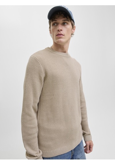 Jack & Jones Erkek Regular Fit Bisiklet Yaka Triko Kazak - Dover - 12278816 Çok Renkli
