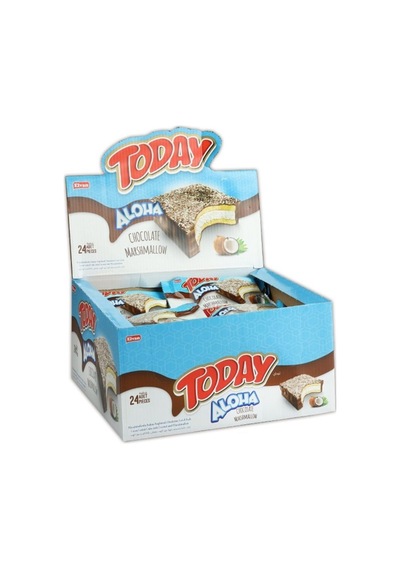 Aloha Hindistan Cevizli Marshmallowlu 35 Gr 24 Adet (1 Kutu)