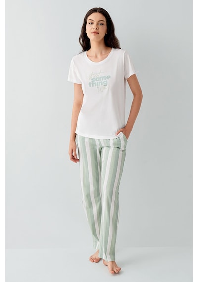 Arnetta Kadın Beyaz Pijama Takım Ar3588-s-v2 Beyaz